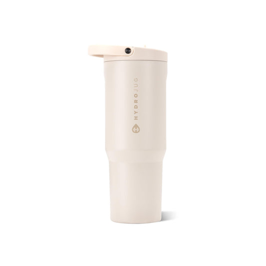 HydroJug Sport 32 oz Insulated Stainless Steel Water Bottle, Cream