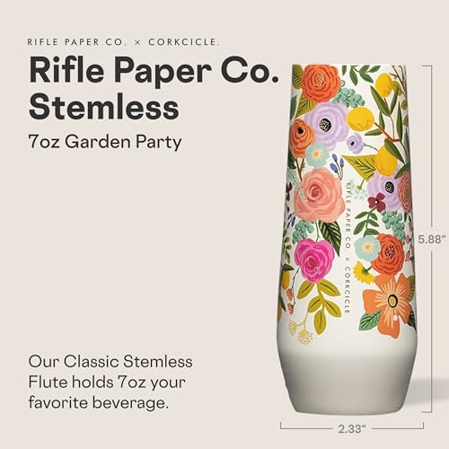 Corkcicle Stemless Flute 7 oz | Triple-Insulated Drinking Glass