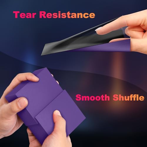 200 Pack Card Sleeves, Matte Dual Trading Sleeves with Opaque Back &