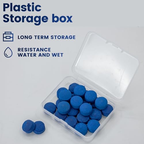 13MM Billiard Pool Cue Tips Replacement Kit with Glue - Blue