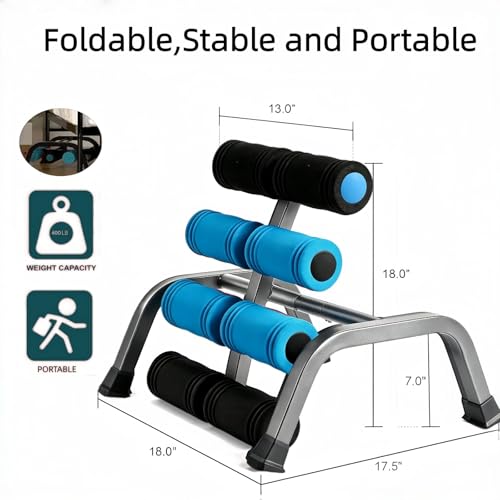 Mini Inversion Table with Massage Rollers - Blue