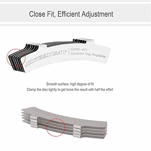 Bicycle Disc Brake Alignment Tool - 3-Slot Rotor Gap Regulator - 2pcs