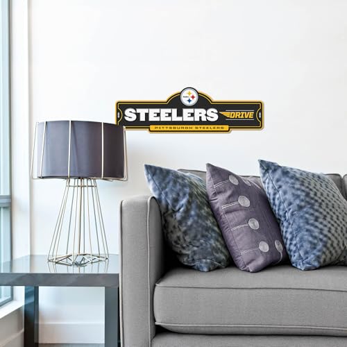 Pittsburgh Steelers 3D Street Sign - Ready-to-Hang Wall Art