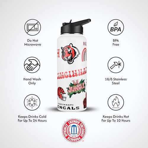 Indianapolis Colts 34oz Official Licensed Team Spirit Water Bottle - Sports Hydration
