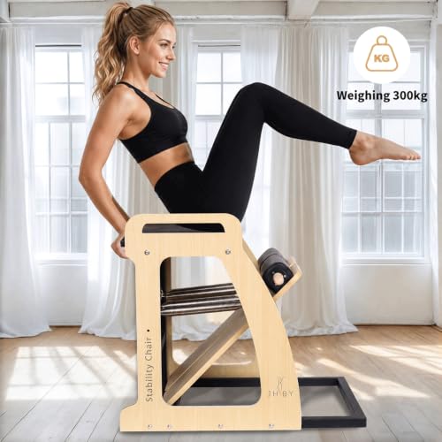 Pilates Chair for Home Workouts - Sturdy Metal Frame, 26.5x30 inch