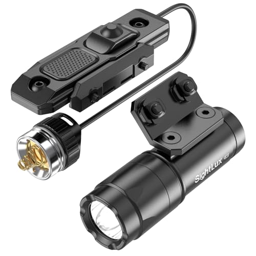 Light Laser Combo for Rifle - 1000 Lumens LED Tactical Weapon Light with Remote Pressure Switch, USB C Rechargeable Gun AR Flashlight with Charger for Hunting Shooting, Alumium