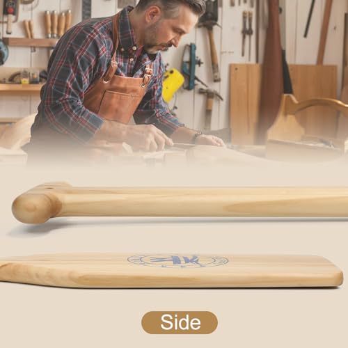 Wooden Canoe Paddle 4 ft - Lightweight with Ergonomic T-Grip Handle - 1 Pack