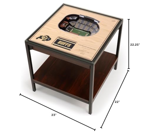 25-Layer StadiumView Lighted End Table - Colorado Buffaloes