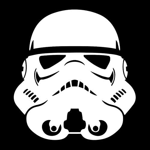 SW Stormtrooper Pilot Helmet Vinyl Decal - 5 Inch Weatherproof