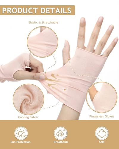 Sun Protection Gloves - 4 Pack Classic Color