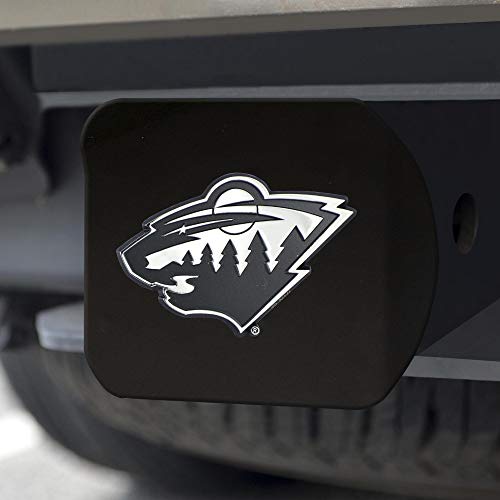 NHL Hitch Cover - Minnesota Wild - Black - 3.4"x4"