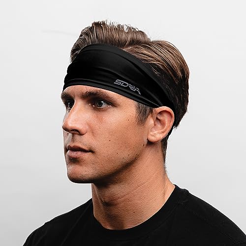 Lightweight Spandex Workout Headband - Black