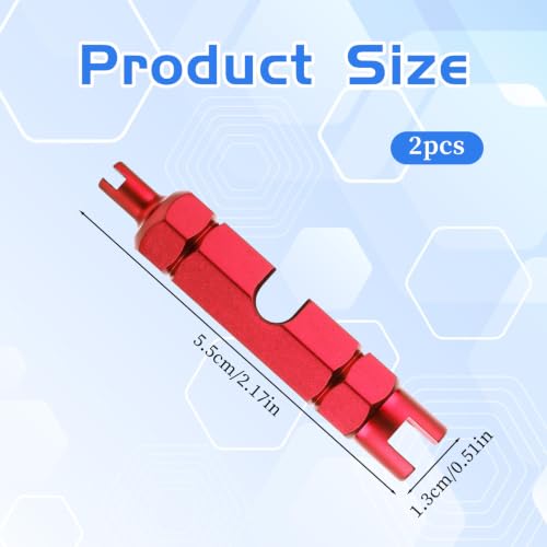 Valve Core Repair Tool Set - 2 Pcs, Red Valve Core Remover