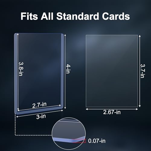 Premium Card Sleeves Set - 200 Hard & Soft Protectors for Trading Cards