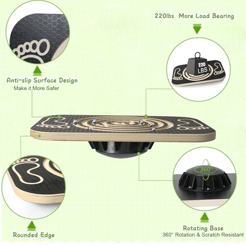 Kids Balance Board with Maze Labyrinth - Toddler Wobble & Coordination Trainer