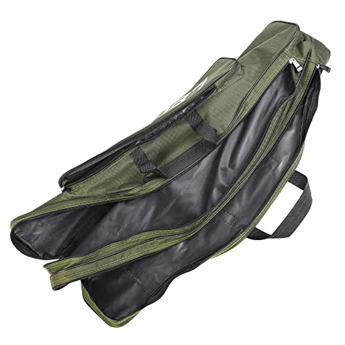 80cm Foldable Fishing Rod Case with Waterproof Oxford Material, Portable Reel & Pole Bag