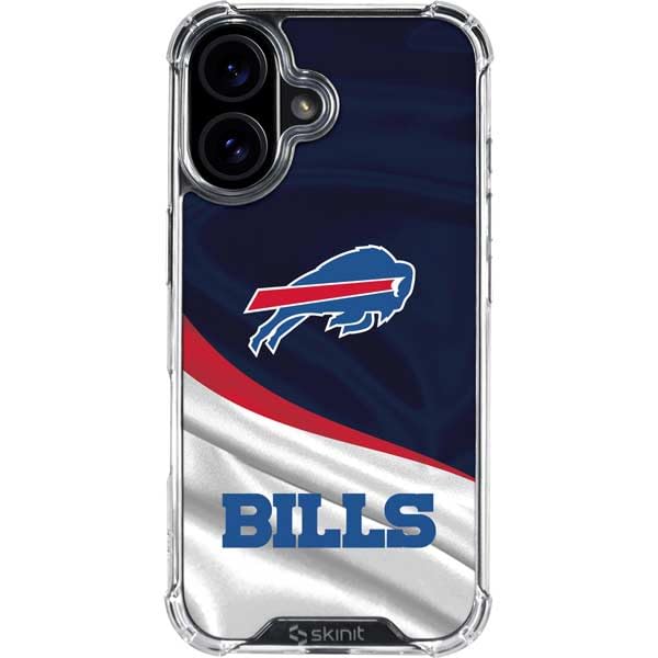 Buffalo Bills NFL Clear Phone Case for iPhone 16 - Shockproof Design