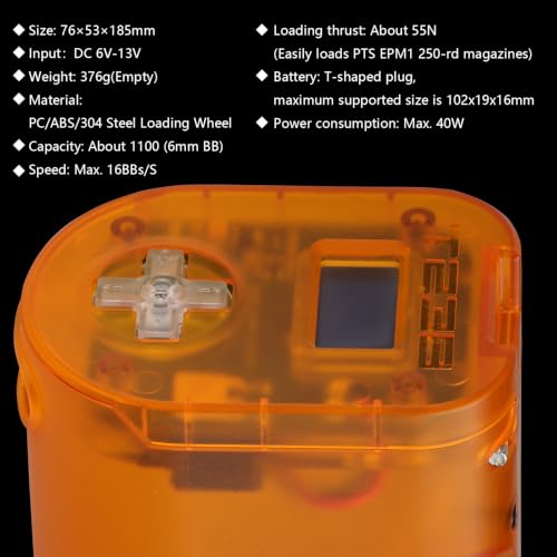Smart Airsoft Electric BB Speed Loader - Lite Edition, 1100rd, White