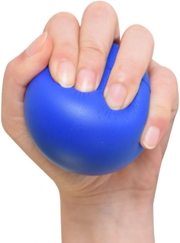 Hand Exercise Grip Ball - Finger Strengthener & Wrist Trainer - Blue
