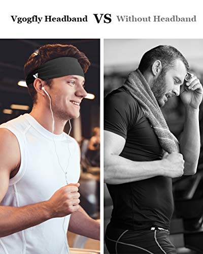 Vgogfly Running Headbands for Men Sweatbands Sports Sweat Bands Mens