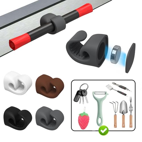 Magnetic Cigar Holder for Golf Cart - Waterproof Silicone Clip - Brown 1 Pack
