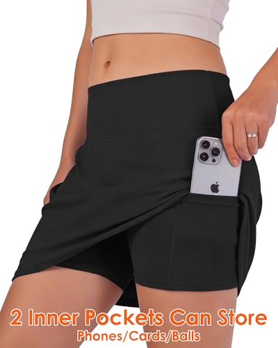 Tennis Skirts for Women with Shorts, High Waisted Golf Skort Stretchy