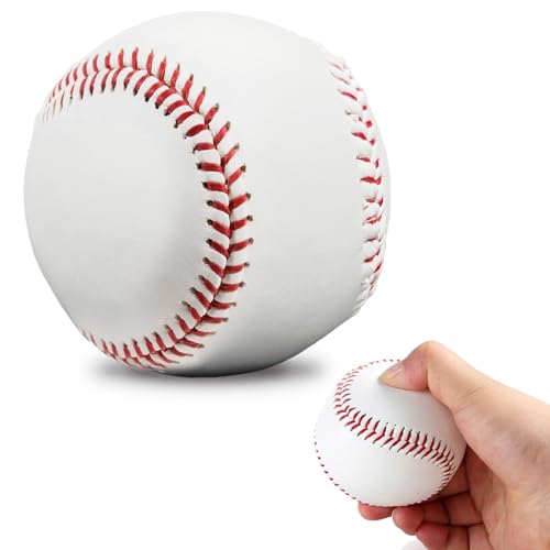 Soft Foam Baseball for Training - 9 Inch Blank Ball - White