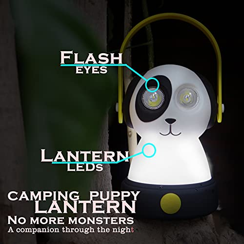 Kids Owl LED Camping Lantern & Headlamp Set - Outdoor Toy for Camping & Night Light - Dog Set