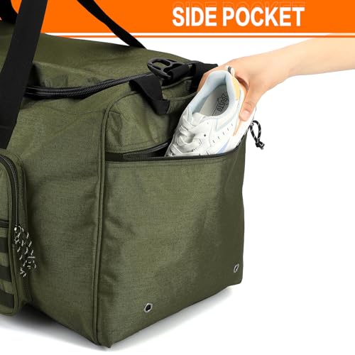 TONRUYN Extra Large 120L Duffle Bag Green | Tactical Travel Gym Bag