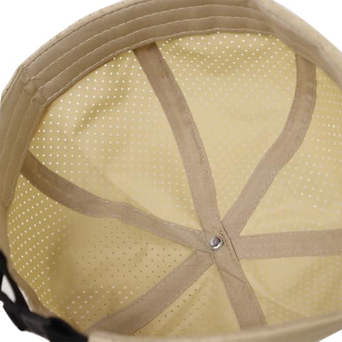 Breathable Mesh Beanie Cap for Men - Lightweight Khaki Docker Hat