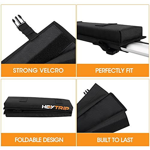 30" Roof Rack Pads with Straps for Kayak, Surfboard & Canoe