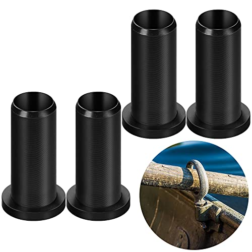 4 Pcs Oar Lock Socket Insert, 1/2" Nylon Oarlock Bushings for Marine