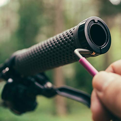 Funn Combat MTB Bike Grips with Double Lock On Clamp - White