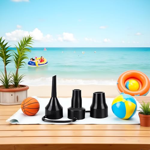 Air Pump Replacement Nozzles Set - 3 Sizes for Inflatable Products