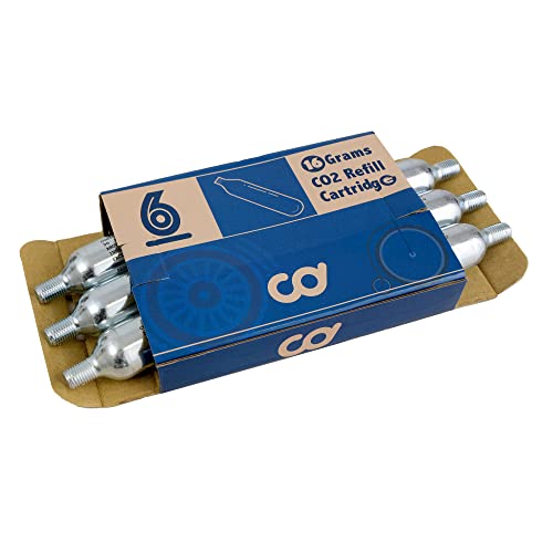 CyclingDeal 16g Threaded CO2 Cartridges Pack of 6 for Bike Inflation