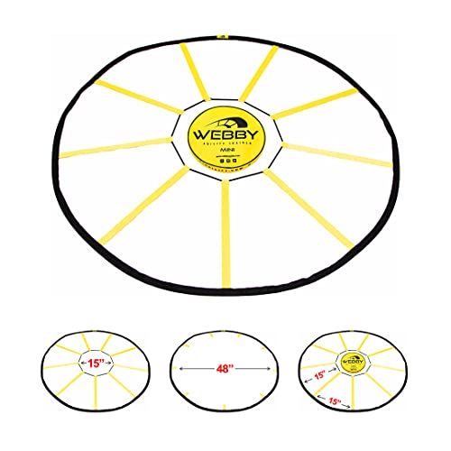 Mini Circular Agility Ladder for Reactive Footwork Training - Webby Agility Trainer