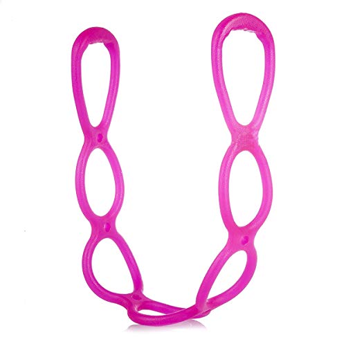 LACANEA Pink Adjustable Resistance Exercise Band Set for Full Body Workout & Physical Therapy
