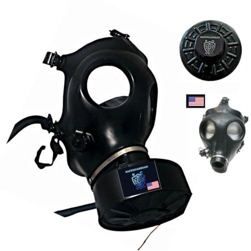 Israeli Gas Mask with 40mm Premium Filter Respirator, Paintball, Halloween, Welding, Chemical