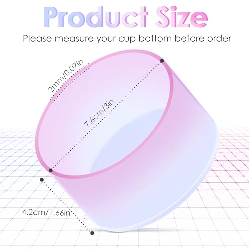 Gradient Silicone Protective Boot for 2.8-3 Inch Tumbler Base - Peach & Light Blue