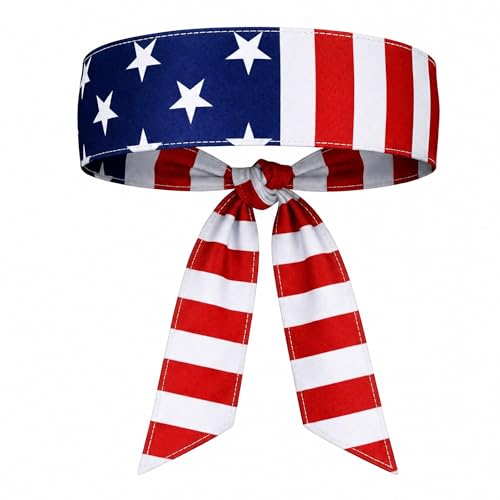 USA Flag Soccer Headband - Breathable Sweatband for Fans