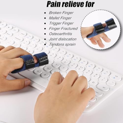 Finger Splint for Kids - 4 Pack Adjustable Support Brace