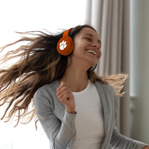 Bluetooth Headphones with Microphone - Clemson Tigers Colors