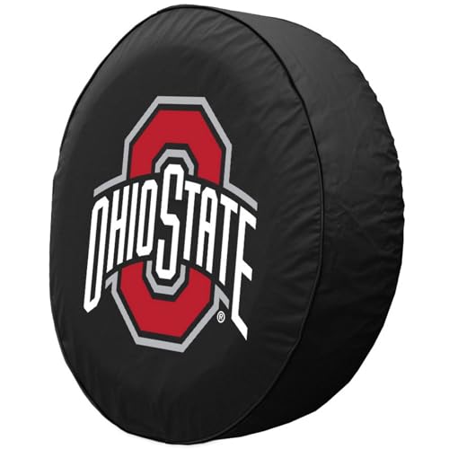 Ohio State University Exact Fit Tire Cover - Black / F