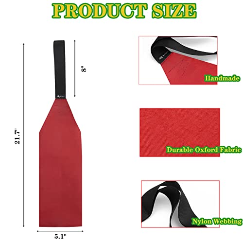 Red Safety Tow Flag with Webbing for Kayak & Boat - 1pcs