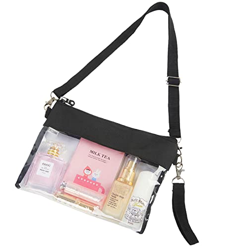 Clear Stadium Bag - Transparent Crossbody Purse for Events