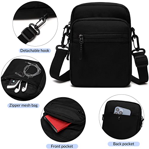 Lohol Camo Green Water-Resistant Messenger Bag for Men and Women, Adjustable Crossbody Sling Bag for Travel and Sports