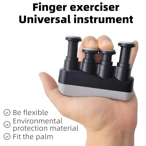 Finger Strengthener Hand Grip Trainer - Black & Gray
