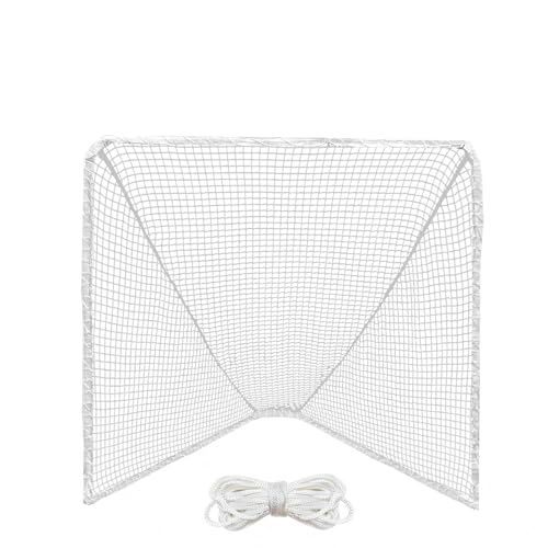 Lacrosse Goal Replacement Net 4mm Heavy Duty 6x6x7ft with Lacing Rope