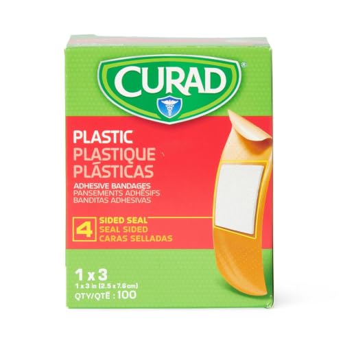 Plastic Adhesive Bandages 1x3 Inch - Breathable Wound Care - Box of 100