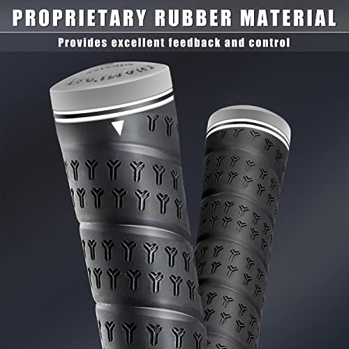 Midsize Rubber Golf Grips - 13 Pack with Repair Kits
